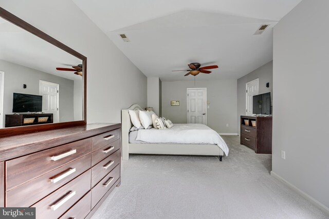 2212 Palustris Ln, Abingdon, MD 21009 - bedroom featuring light colored carpet, baseboards, and a ceiling fan