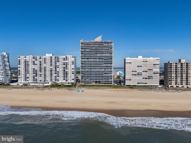 9900 Coastal Hwy Unit 1903, Ocean City, MD 21842 - view of property featuring view of water and beach and a city view
