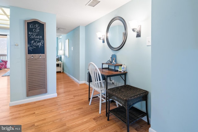 9900 Coastal Hwy Unit 1903, Ocean City, MD 21842 - hall featuring wood finished floors and baseboards