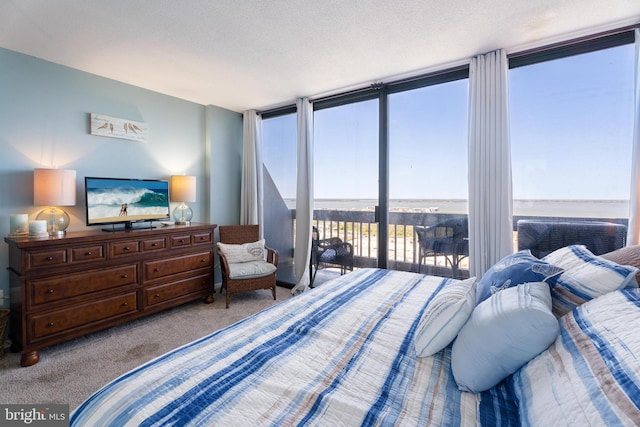 9900 Coastal Hwy Unit 1903, Ocean City, MD 21842 - carpeted bedroom with expansive windows and access to outside