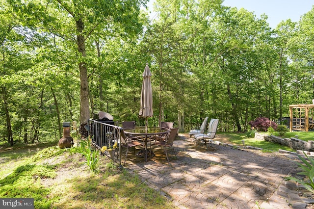 523 Zig Zag Ln, Inwood, WV 25428 - view of patio featuring outdoor dining area