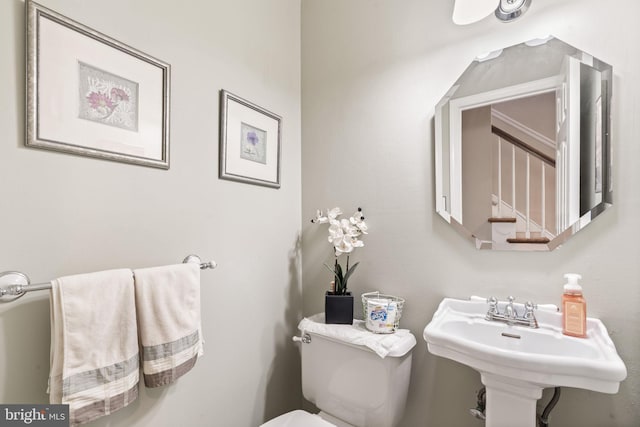 60 S Forge Manor Dr, Phoenixville, PA 19460 - half bathroom with toilet and a sink