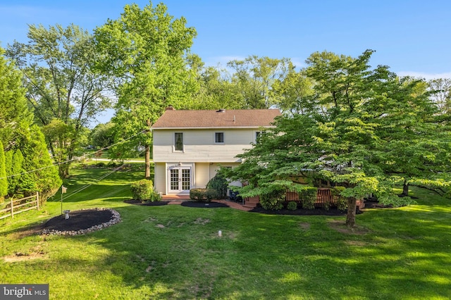 60 S Forge Manor Dr, Phoenixville, PA 19460 - rear view of house with french doors