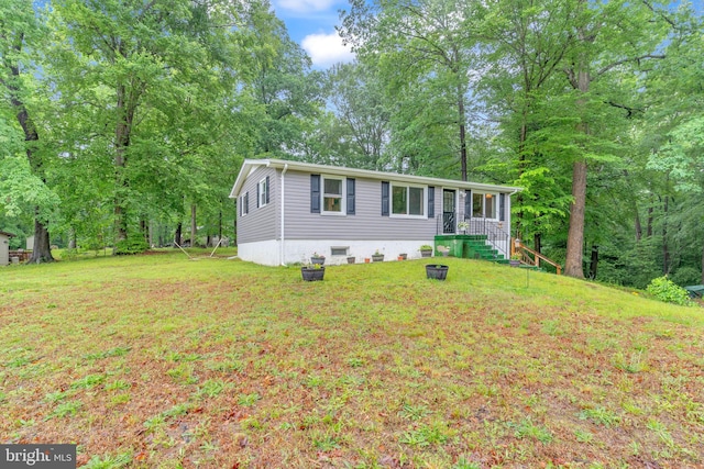 7570 Independence Cir, Charlotte Hall, MD 20622 - single story home featuring a front yard