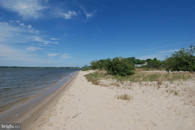 water view featuring local beach