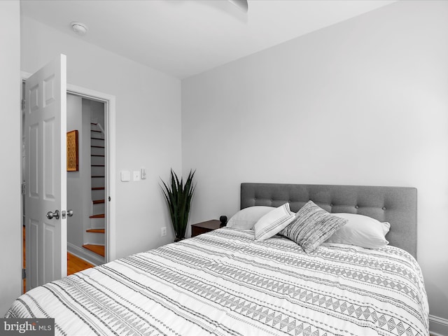 418 E Lanvale St, Baltimore, MD 21202 - bedroom featuring wood finished floors