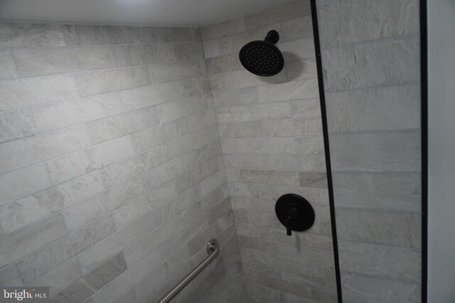 bathroom view of a tile shower