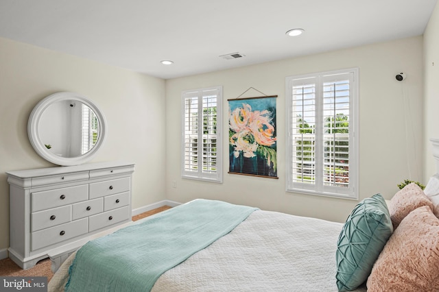 9609 Low Meadow Dr, Gaithersburg, MD 20882 - bedroom with multiple windows, baseboards, and recessed lighting