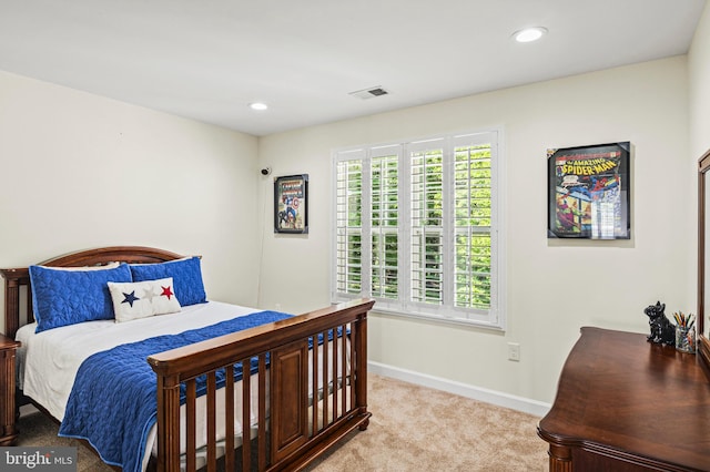 9609 Low Meadow Dr, Gaithersburg, MD 20882 - bedroom featuring carpet, baseboards, and recessed lighting