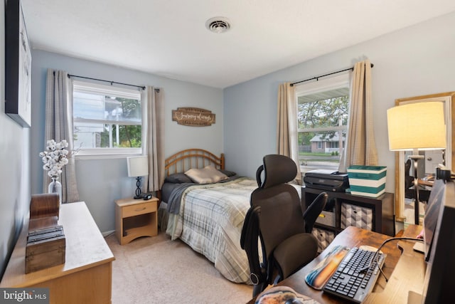 318 Spring Lake Blvd, Browns Mills, NJ 08015 - bedroom featuring a desk and light colored carpet