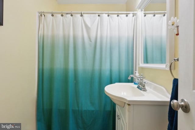318 Spring Lake Blvd, Browns Mills, NJ 08015 - full bath with vanity and a shower with shower curtain