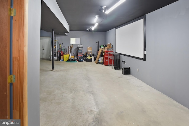 view of basement