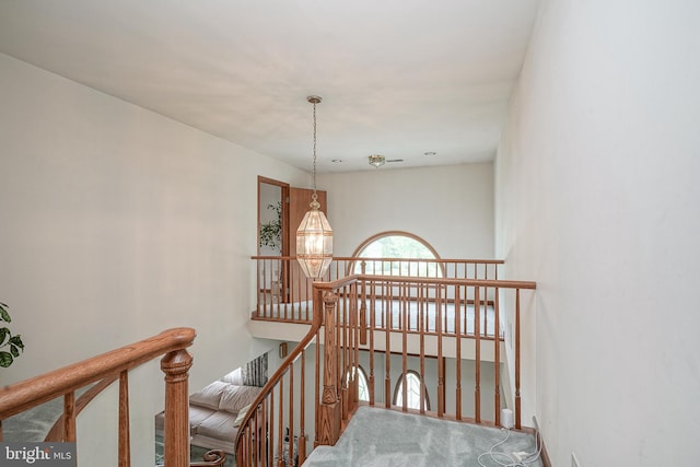230 Casperson St, Gibbstown, NJ 08027 - staircase with carpet floors