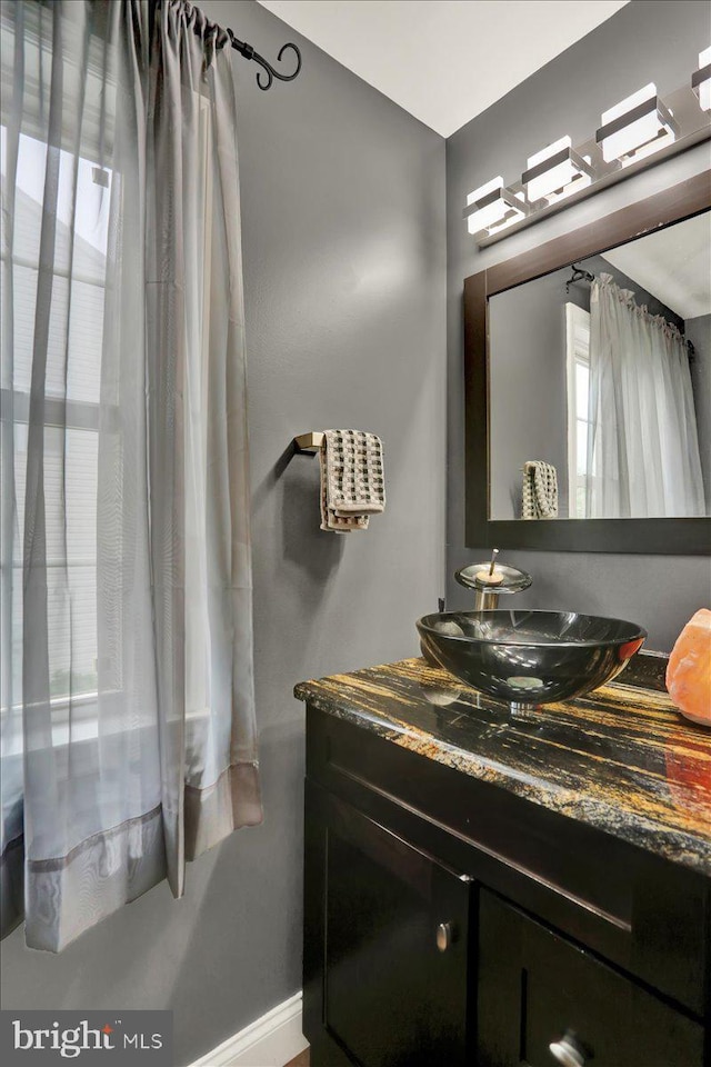 3202 Nash Rd, Reading, PA 19608 - bathroom with baseboards and vanity