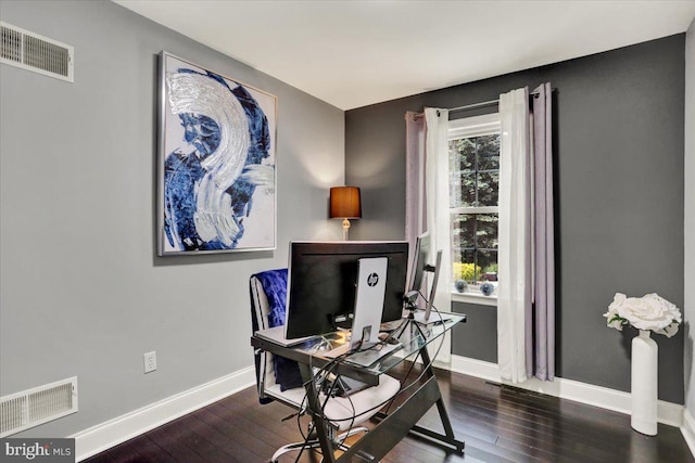 3202 Nash Rd, Reading, PA 19608 - office area featuring hardwood / wood-style flooring and baseboards