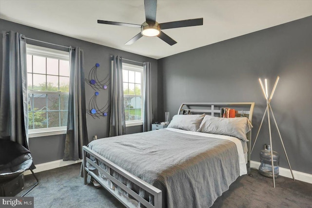 3202 Nash Rd, Reading, PA 19608 - carpeted bedroom featuring baseboards and a ceiling fan