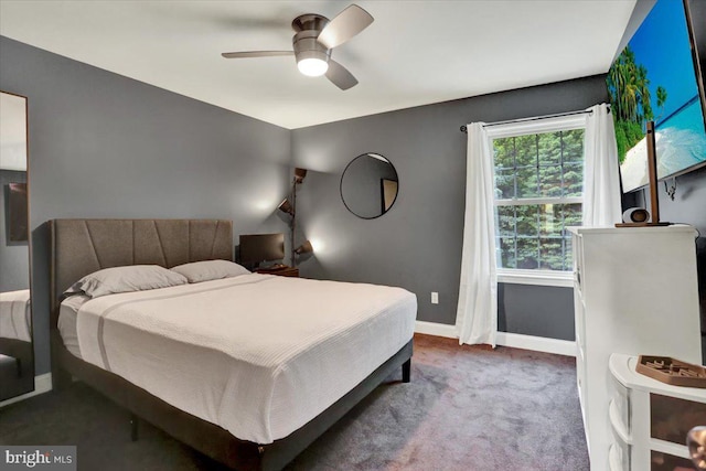 3202 Nash Rd, Reading, PA 19608 - carpeted bedroom featuring baseboards and ceiling fan