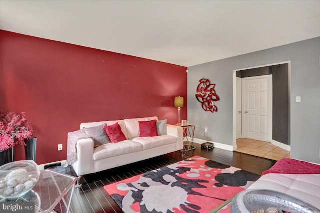 3202 Nash Rd, Reading, PA 19608 - living area with wood finished floors and baseboards
