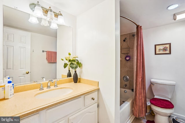 6300 Stevenson Ave Unit 523, Alexandria, VA 22304 - bathroom with toilet, shower / tub combo with curtain, and vanity