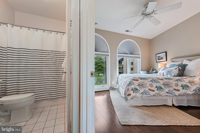 2012 Quay Village Ct Unit 202, Annapolis, MD 21403 - bedroom with wood finished floors and a ceiling fan