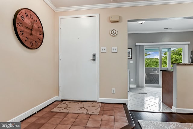2012 Quay Village Ct Unit 202, Annapolis, MD 21403 - foyer entrance featuring ornamental molding, baseboards, and wood finished floors