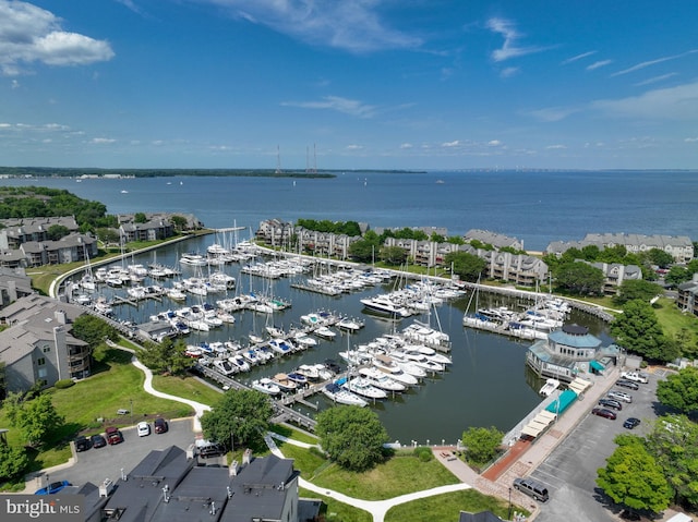 2012 Quay Village Ct Unit 202, Annapolis, MD 21403 - bird's eye view of a marina and a nearby body of water