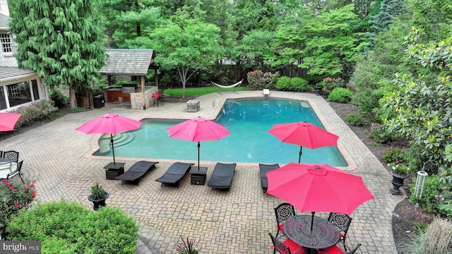 1716 Olmsted Way E, Camp Hill, PA 17011 - outdoor pool with a patio area and a diving board