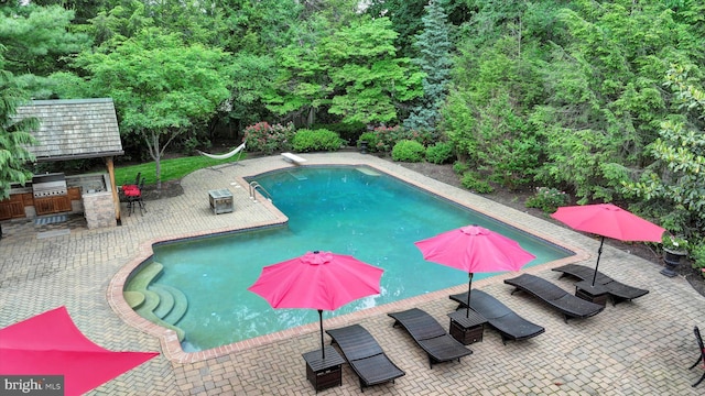 1716 Olmsted Way E, Camp Hill, PA 17011 - outdoor pool featuring a patio and a diving board