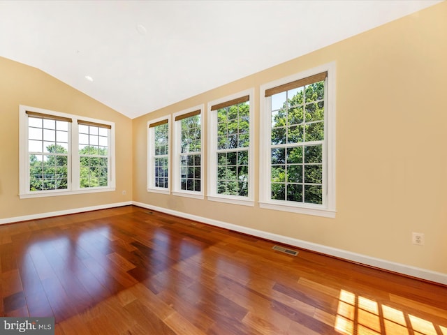 15 Wagon Shed Ln, Middletown, MD 21769 - spare room with baseboards, lofted ceiling, and wood finished floors