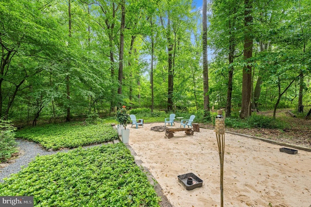 512 Worthington Rd, Chester Springs, PA 19425 - view of yard with an outdoor fire pit and a patio area