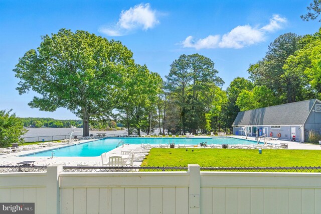 14745 Jennifer Ct, Issue, MD 20645 - community pool featuring a patio area