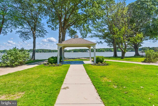 14745 Jennifer Ct, Issue, MD 20645 - view of property's community with a gazebo, a yard, and a water view