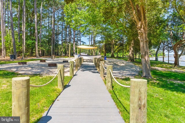 14745 Jennifer Ct, Issue, MD 20645 - view of community with a water view and a lawn