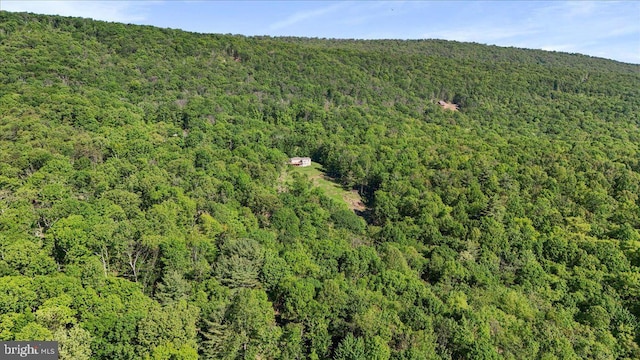 6194 Milo School Rd, Great Cacapon, WV 25422 - aerial overview of property's location with a forest