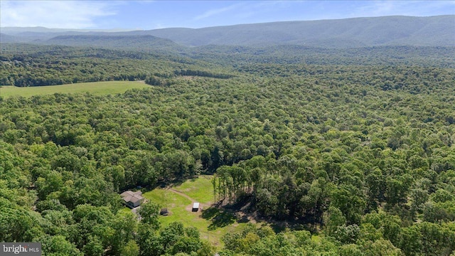 6194 Milo School Rd, Great Cacapon, WV 25422 - aerial view of a heavily wooded area and mountains