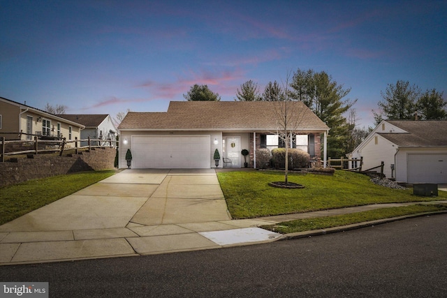 104 Lake View Ct, Columbus, NJ 08022 - ranch-style house with an attached garage and driveway