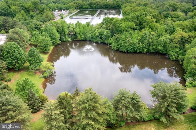 104 Lake View Ct, Columbus, NJ 08022 - aerial view of a nearby body of water and a heavily wooded area