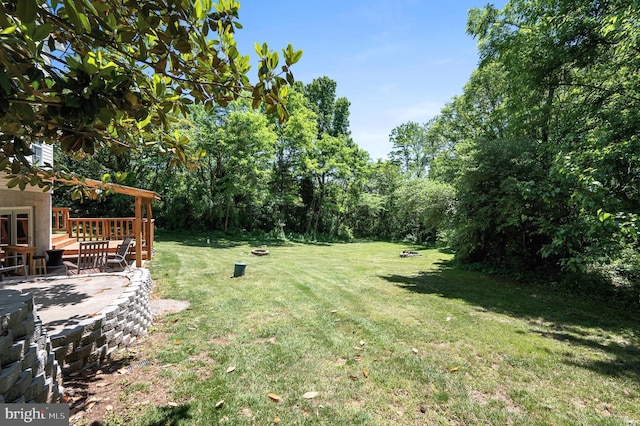 661 Germany Rd, Stephens City, VA 22655 - view of green lawn with a patio