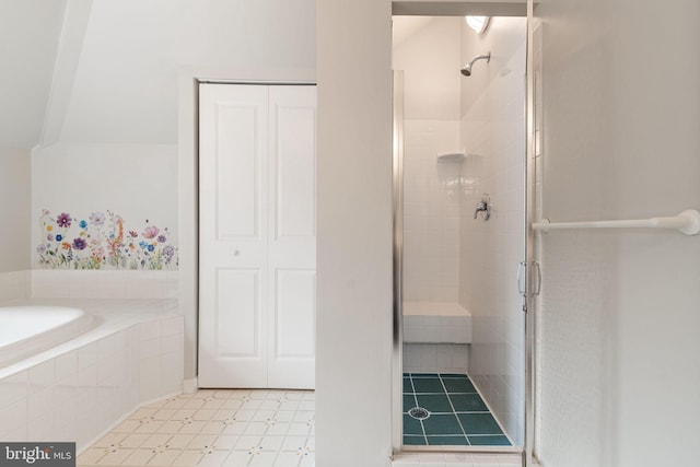 600 Grace St, Herndon, VA 20170 - full bath with a stall shower and a garden tub