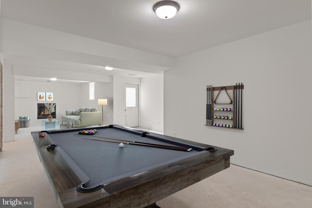 600 Grace St, Herndon, VA 20170 - game room featuring billiards and concrete floors