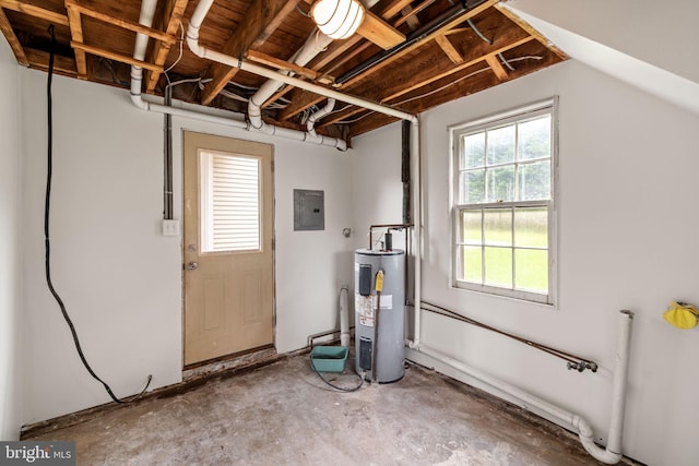 600 Grace St, Herndon, VA 20170 - below grade area with water heater and electric panel