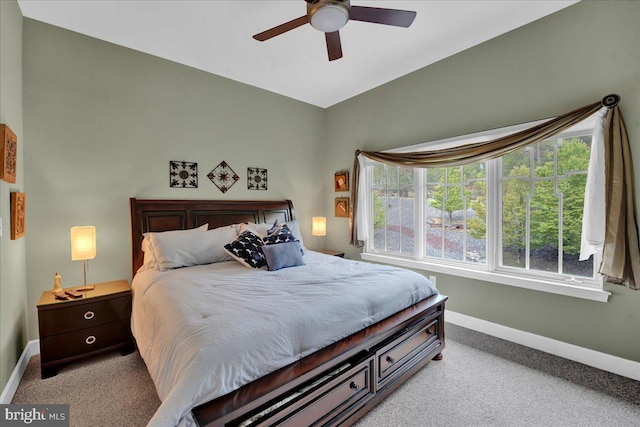 320 Hummingbird Way Unit 302, Lake Harmony, PA 18624 - carpeted bedroom featuring baseboards, multiple windows, and ceiling fan