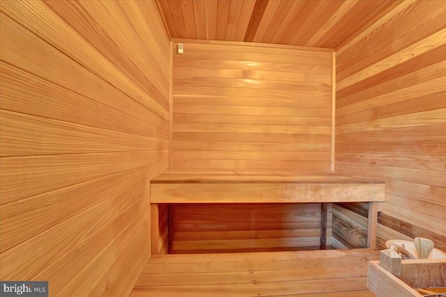 320 Hummingbird Way Unit 302, Lake Harmony, PA 18624 - relaxing sauna featuring wooden walls and wood ceiling