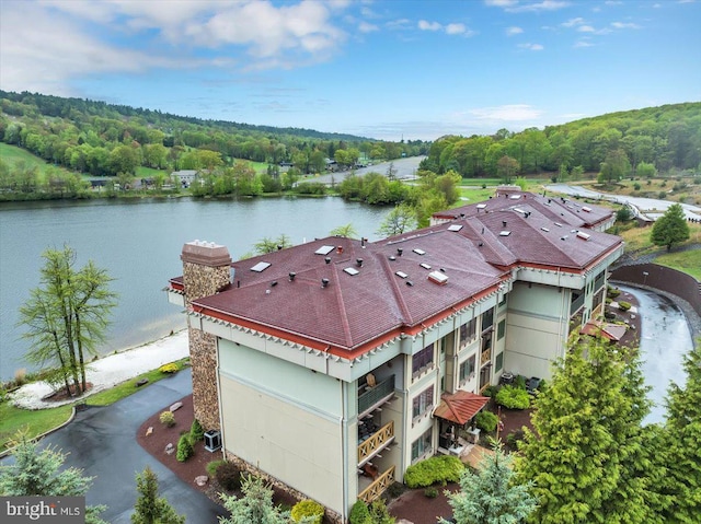 320 Hummingbird Way Unit 302, Lake Harmony, PA 18624 - bird's eye view of a forest and a nearby body of water