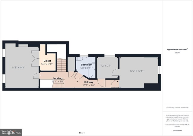 1845 S 15th St, Philadelphia, PA 19145 - home floor plan