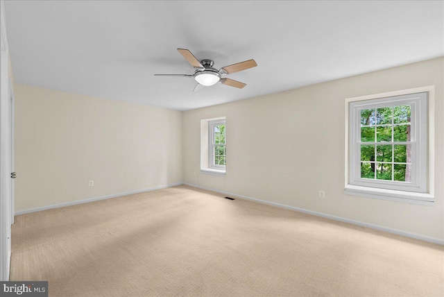 4516 4th Rd N, Arlington, VA 22203 - empty room with baseboards, ceiling fan, and light carpet