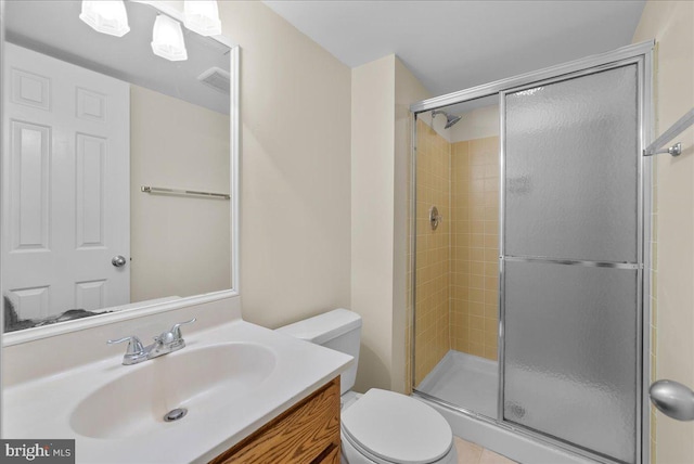 4516 4th Rd N, Arlington, VA 22203 - bathroom featuring a shower stall, toilet, and vanity
