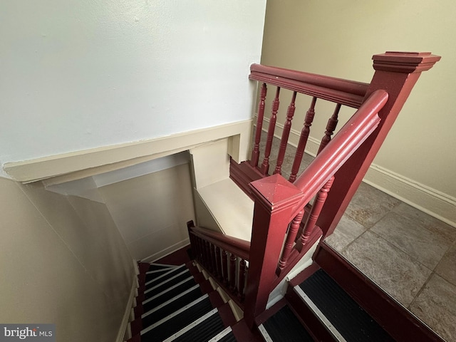 4712 Woodland Ave, Philadelphia, PA 19143 - stairs featuring baseboards