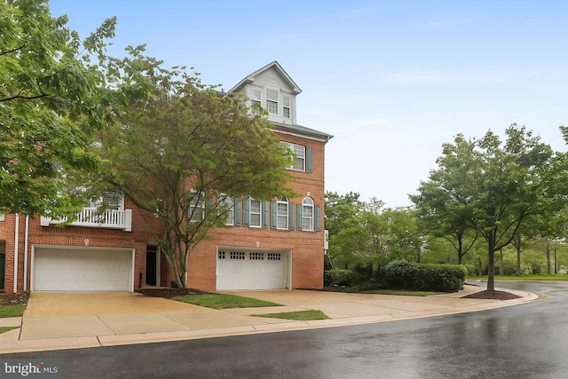 2714 Cabernet Ln, Annapolis, MD 21401 - view of front of house with driveway, an attached garage, and brick siding
