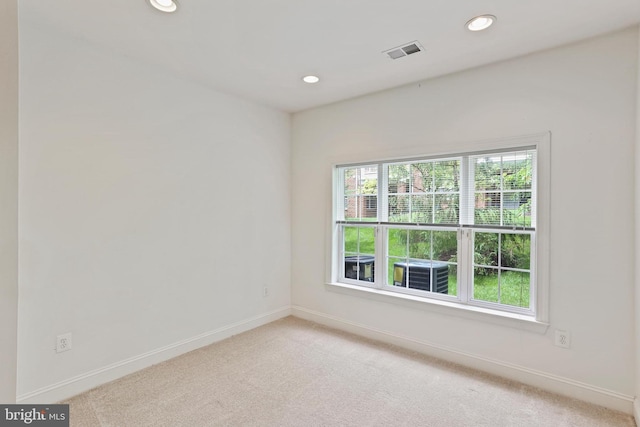 2714 Cabernet Ln, Annapolis, MD 21401 - empty room featuring light carpet, baseboards, and recessed lighting